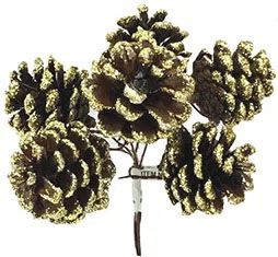 Enfeite Decorativo Natal Mini Pick de Pinhas Forest Marrom
