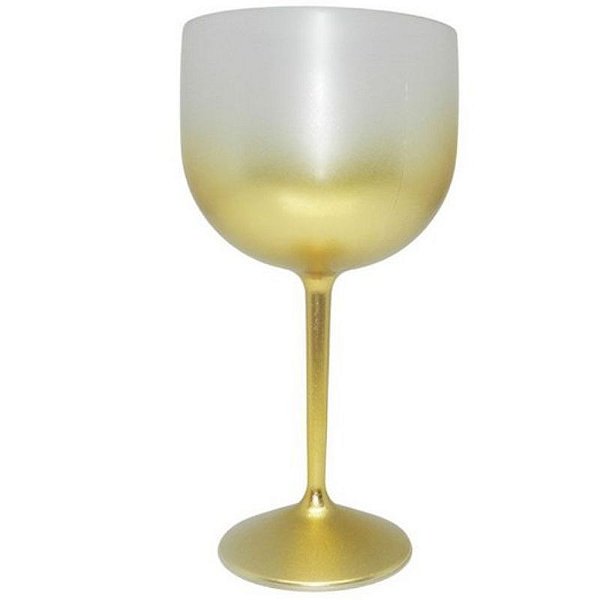Taça Gin Dourada Degradê