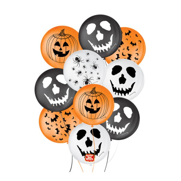 Balões Latex Figuras Halloween - 5 Polegadas (12cm) - 15 Unidades
