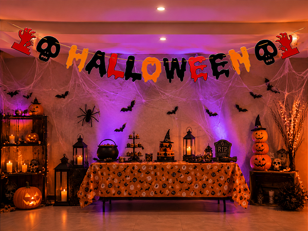 Faixa Decorativa Feltro Halloween - 2 Metros