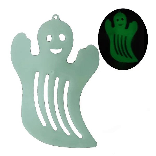 Enfeite Fantasma Fluorescente Halloween