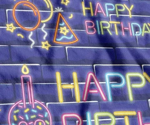 TNT Estampado Happy Birthday - 1 metro