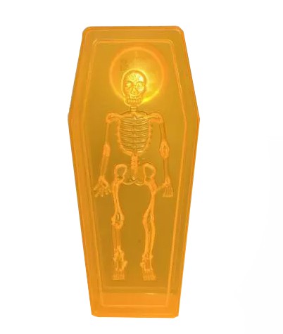 Caixão com LED Porta-Doces Halloween – Sabor com Toque Assustador!