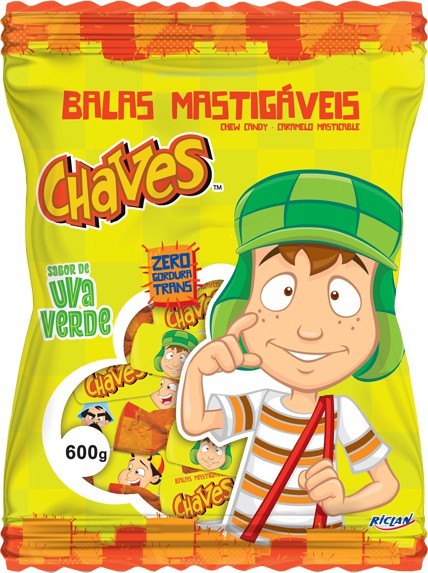 Bala Mastigável Chaves 600g