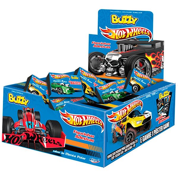 Chiclete Hot Wheels 360g
