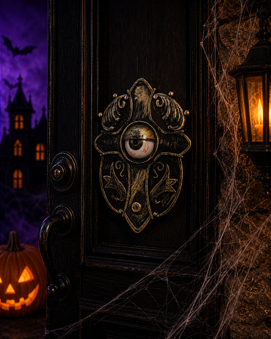 Campainha Olho Sombrio Halloween - Abre o Olho e Emite Som