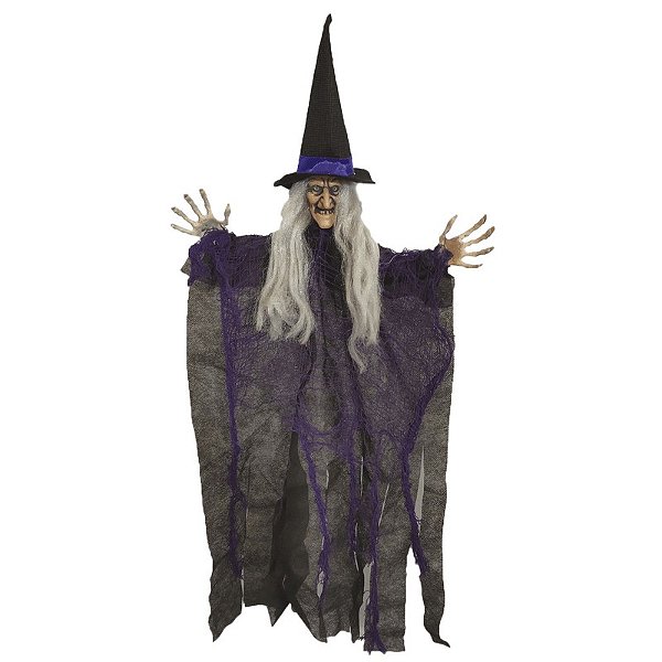 Bruxa para Pendurar Halloween - 50 cm