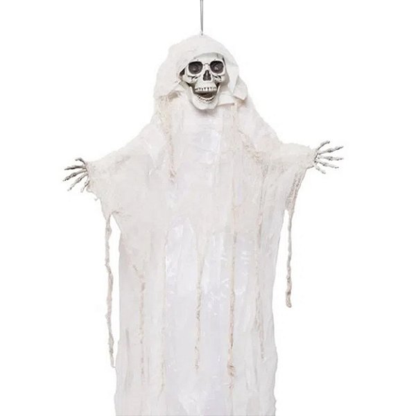 Boneco Ceifador Branco com Led