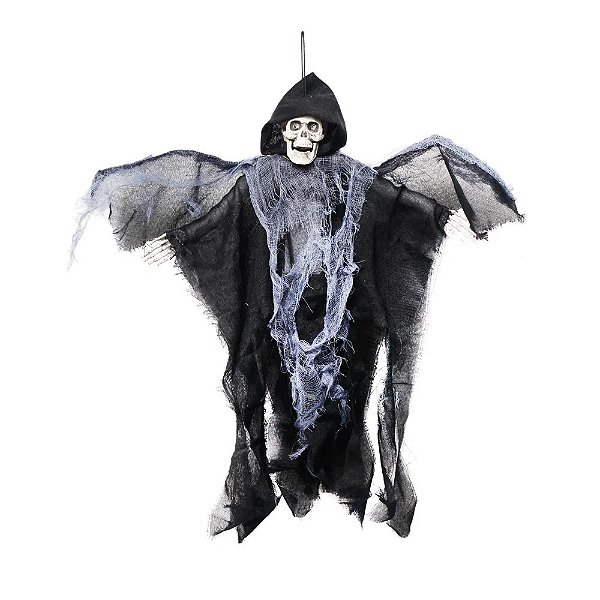 Boneco Ceifador com Asas Halloween