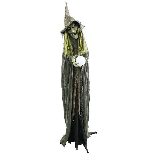 Bruxa Zelda Halloween com Luz Som e Movimento - 1,76 Metros