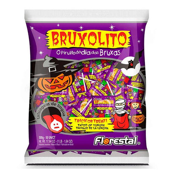 Pirulito Bruxolito Tatuagem De Língua 500g