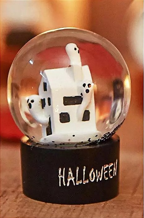 Mini Globo de Água Casa Fantasmas Halloween