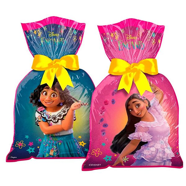Sacola de Festa para Lembrancinhas Encanto Disney - 12 Unidades