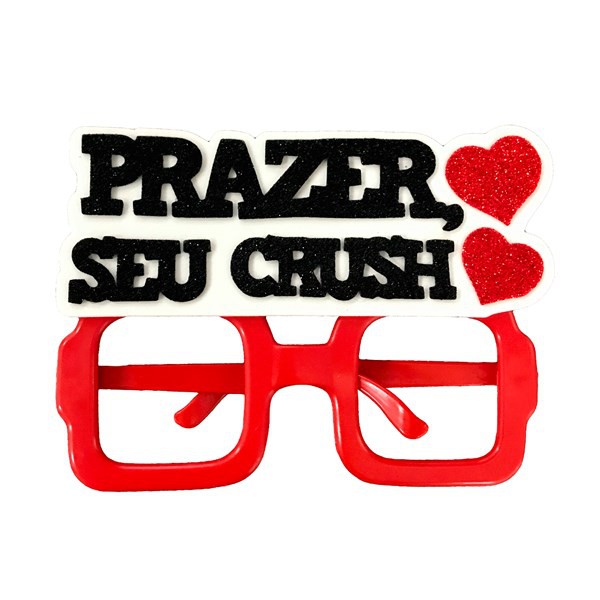 Acessório Óculos Colorido Sem Lentes Seu Crush