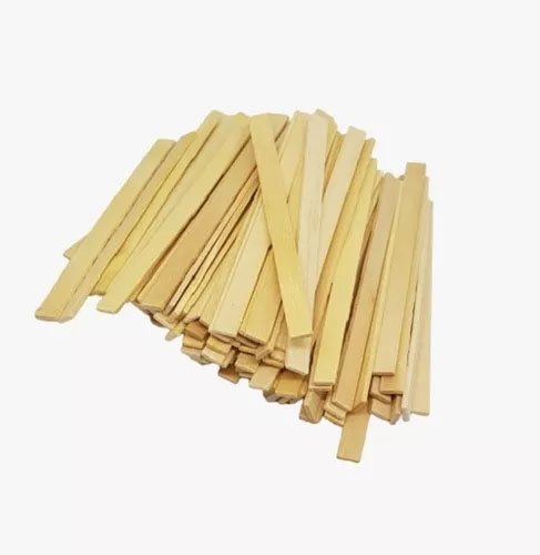 Palito de Madeira Ponta Quadrada 12cm - 100 Unidades