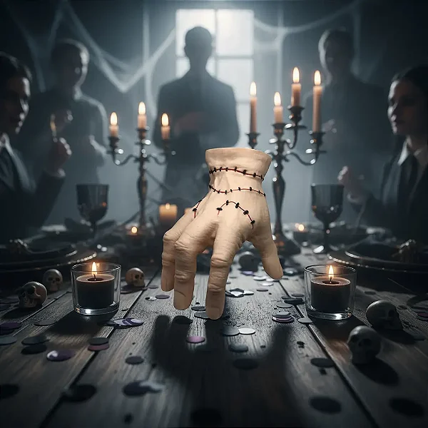 Mão Falsa Realista para Decoração de Halloween com Sutura