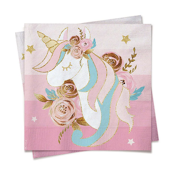 Guardanapo Festa Unicórnio - 20 unidades