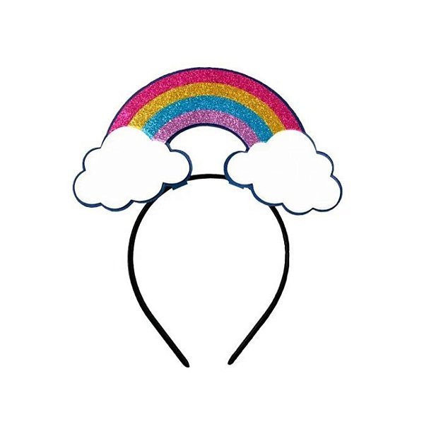 Tiara Arco Iris Para Carnaval - Tamanho Único Unissex