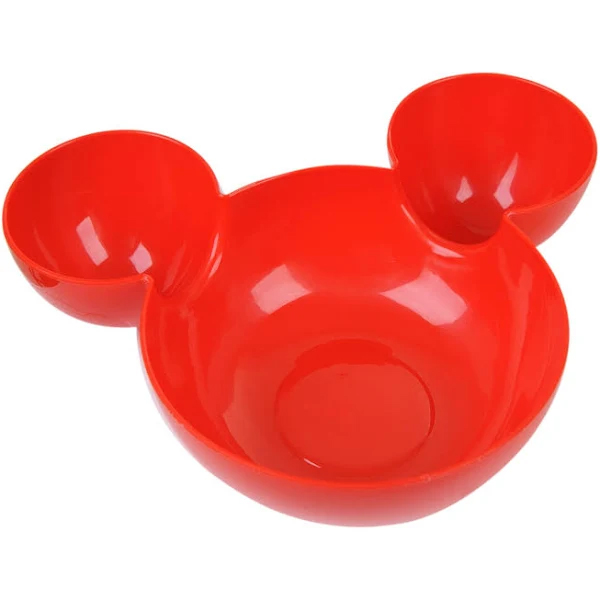 A Tigela Mouse Petisqueira Divisória Prato P/ Crianças Cor Vermelho 21,5cm x 18cm - 1 Unidade