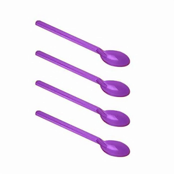 Mini Colher para Docinhos Roxa - 100 un