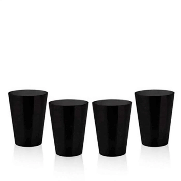 Copinho para Doces 25 ml Preto - 10 Unidades