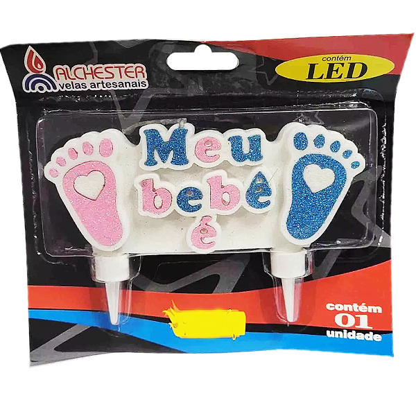 Vela Led sem pavio Meu Bebê é