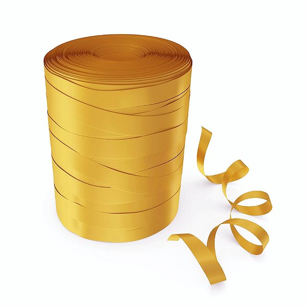 Rolo Fitilho Dourado - 5mm x 50metros