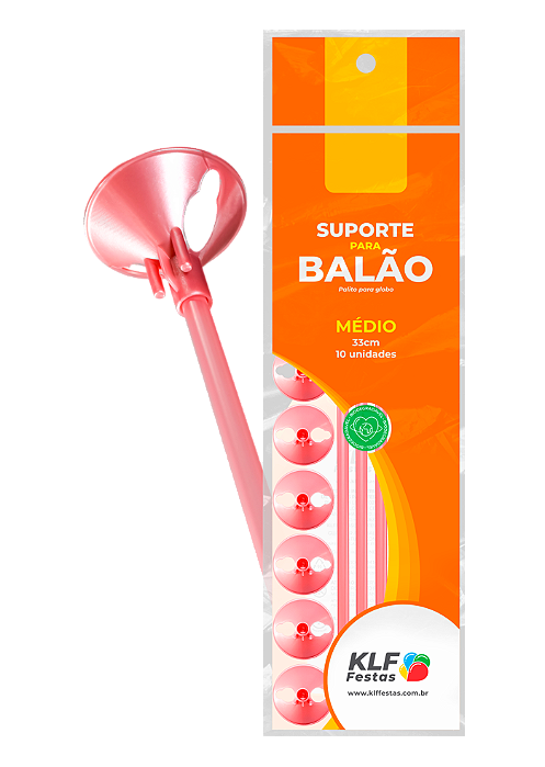 Suporte para Balão 33cm - Rose - 10 Unidades