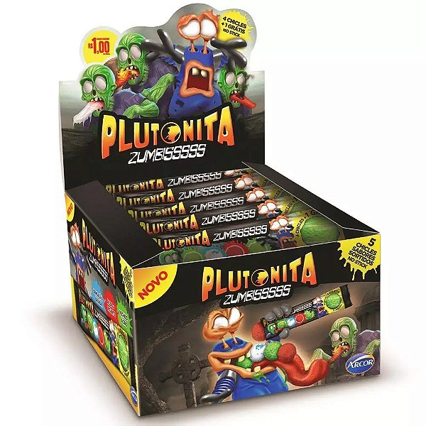 Chiclete Plutonita Zumbis Ácido 337g - 75 un