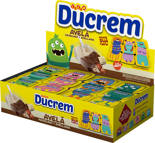 Creme Ducrem Avelã Cremoso 480g - 48 Unidades