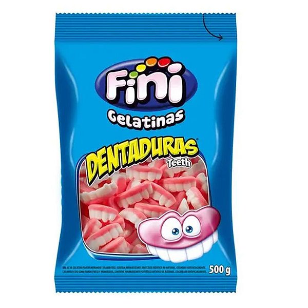 Bala de Gelatina Dentaduras 500g - Fini