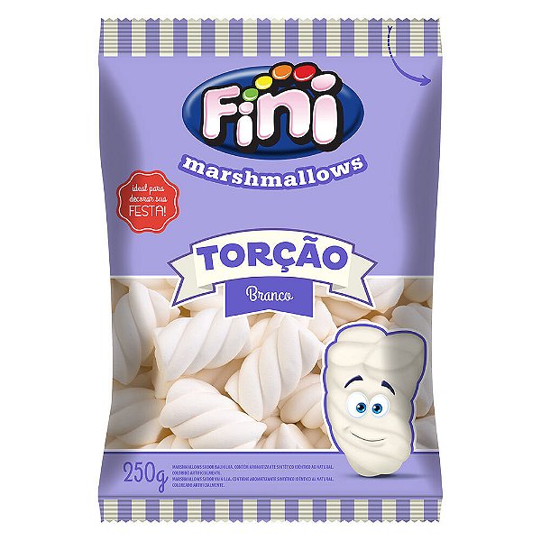 Marshmallow Torção Branco - 250G Fini
