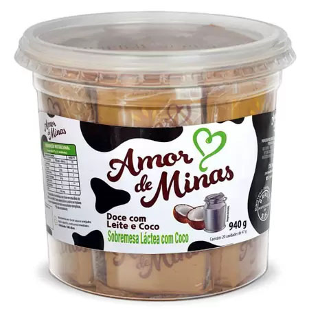 Pote Doce de Leite com Coco c/20 - Amor de Minas