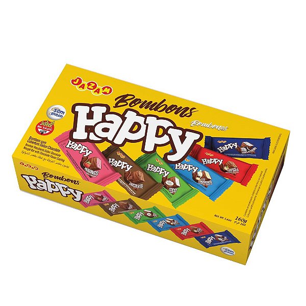 Bombom Happy Caixa Sortida 160g