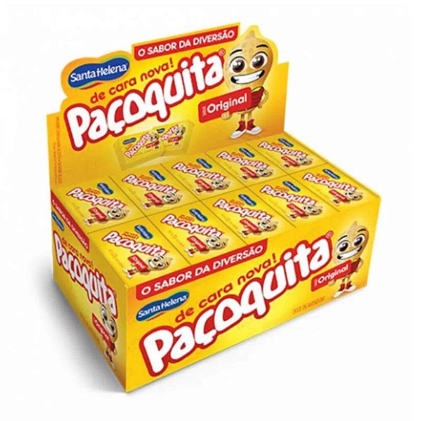 Paçoca Quadrada Paçoquita Embalada - Caixa 1KG - 50 Unidades