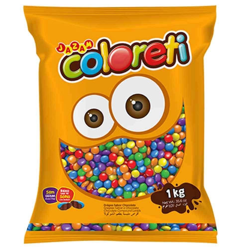 Confeito Chocolate Coloreti Colorido - 1 Kg