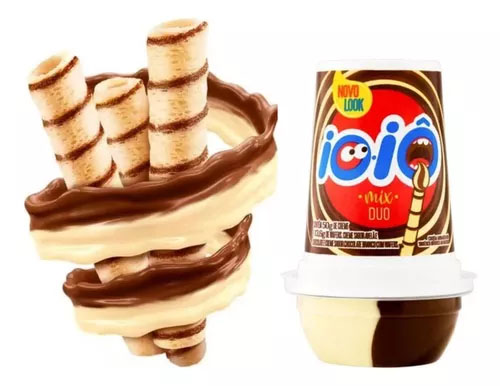 Ioiô Mix Duo Avelã E Chocolate Branco C/ Wafer Hershey 41,9g