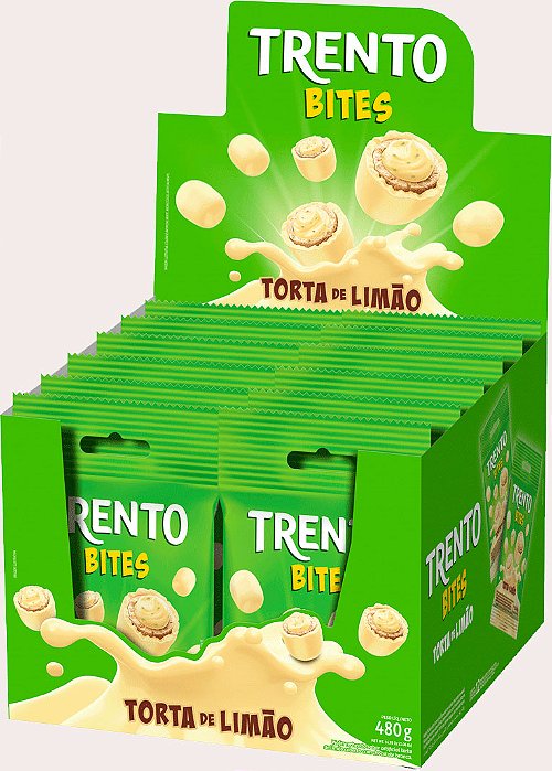 Chocolate Trento Bites Torta de Limão Peccin 480g - 12 unidades