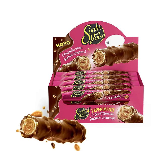 Chocolate Sonho de Valsa Stick Crocante 15 Unidades de 25g