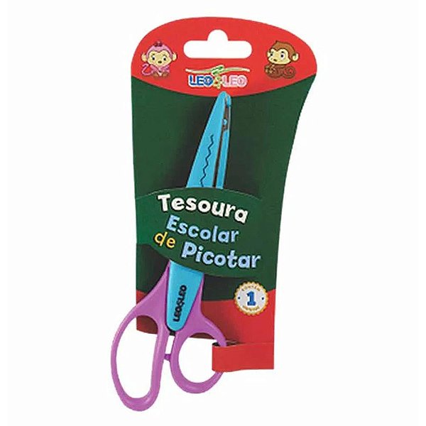 Tesoura Escolar para Picotar