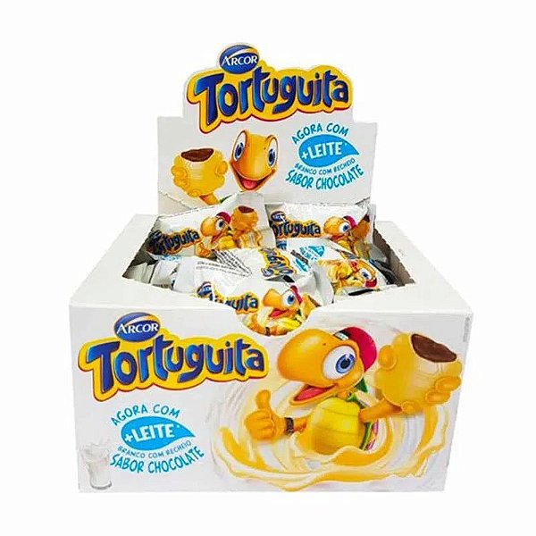 Chocolate Tortuguita Chocolate Branco - Caixa 372g - 24 Unidades