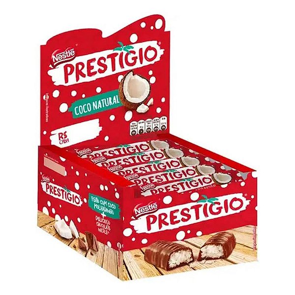 Chocolate Prestigio - Caixa 30 unidades de 33g cada - 990g