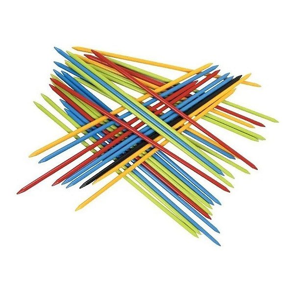 Jogo Pega Varetas Tubo com 21 Varetas Coloridas