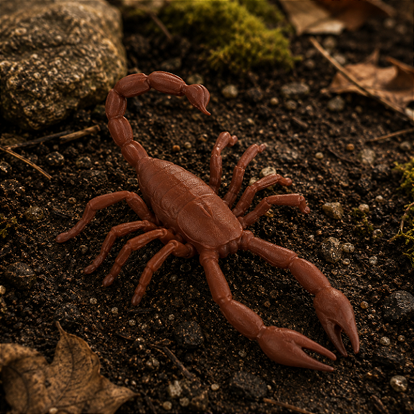 Escorpião Grande de Borracha Realista Halloween - 17cm