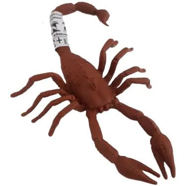 Escorpião Grande de Borracha Realista Halloween - 17cm x 11cm - 1 Unidade