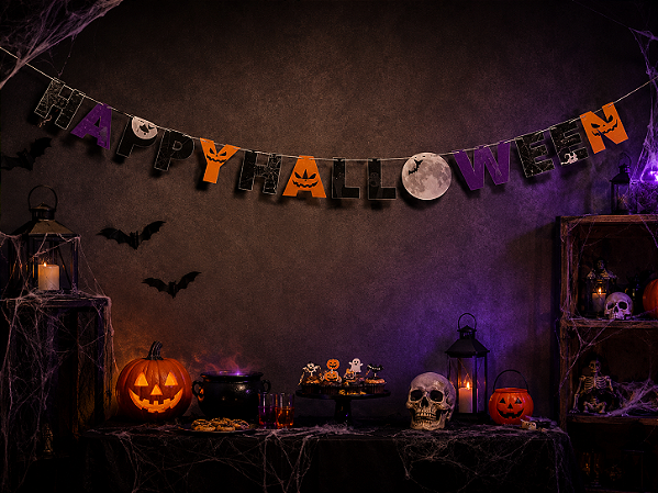 Faixa Decorativa Happy Halloween 1,80 Metro