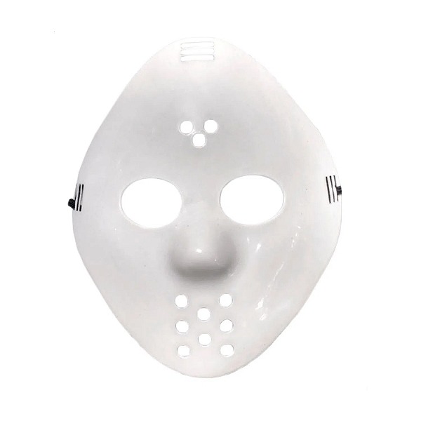 Máscara de Terror Jason Branca Halloween