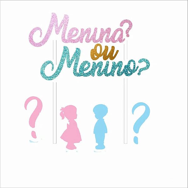 Topo de Bolo Chá de Revelação