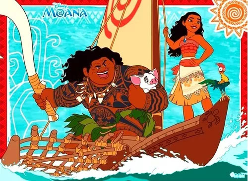 Painel em TNT Moana