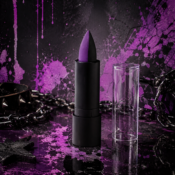 Batom Flúor Colors Roxo/Preto - 2 Cores